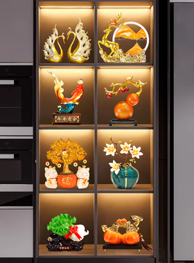 客厅简约餐边柜玻璃酒柜装饰摆件轻奢高档新家电视柜乔迁搬家礼物