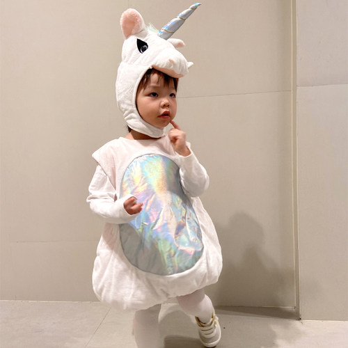 元旦儿童演出服卡通动物独角兽衣服小马宝莉cos圣诞节表演服装