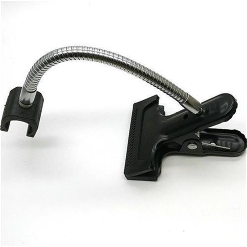 通用手电筒维修支架万向手电U型夹大力夹床头可弯曲手电金属支架