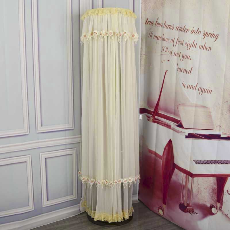 韩式空调防尘罩圆形柜机开机不取蕾丝定制尺寸客厅立式圆柱形包邮