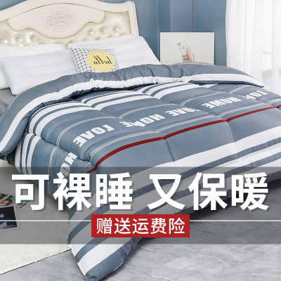 被子冬被加厚保暖棉被冬天纤维被芯空调被春秋被单人学生宿舍被絮