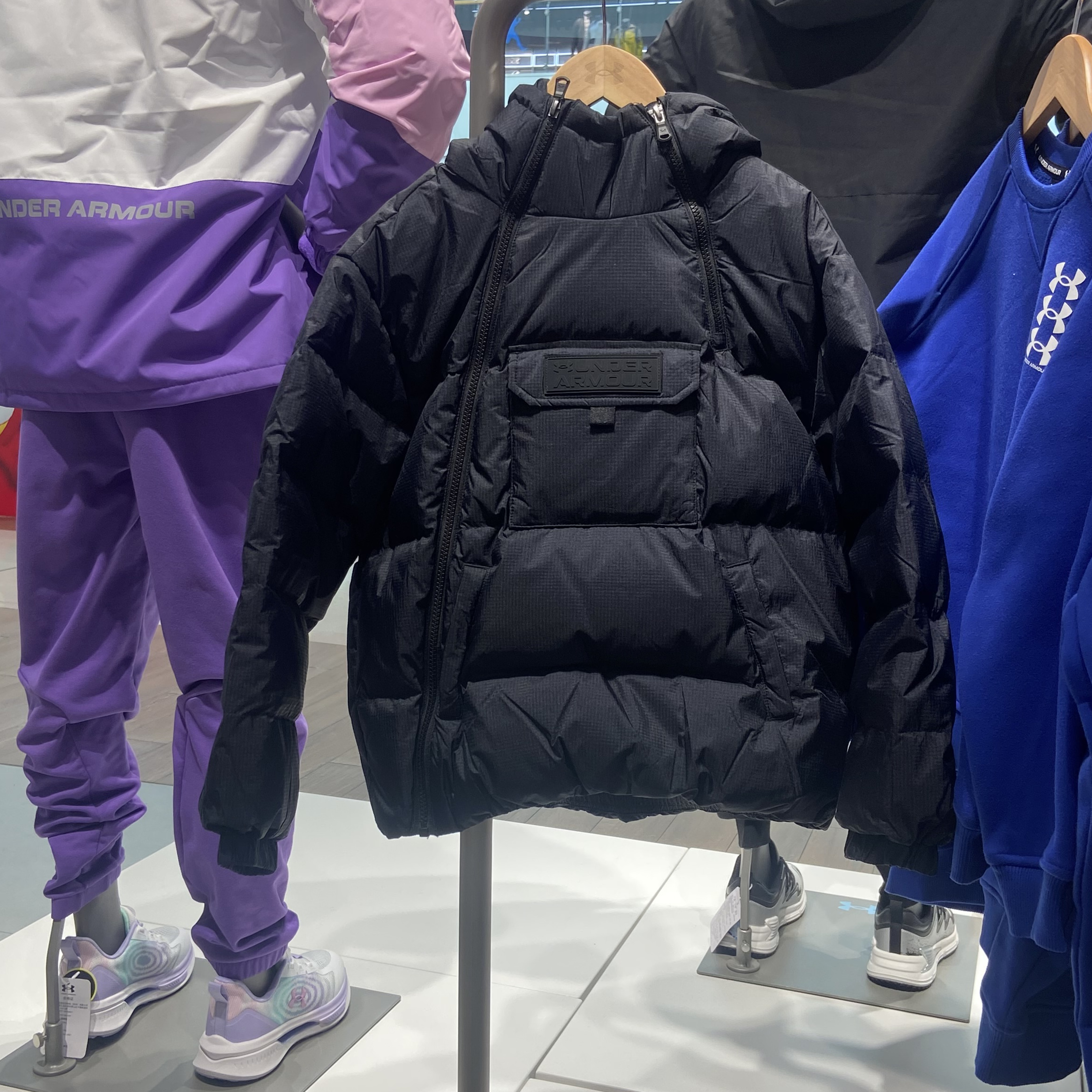 安德玛童装男女儿童冬款可拆卸羽绒服外套244106502