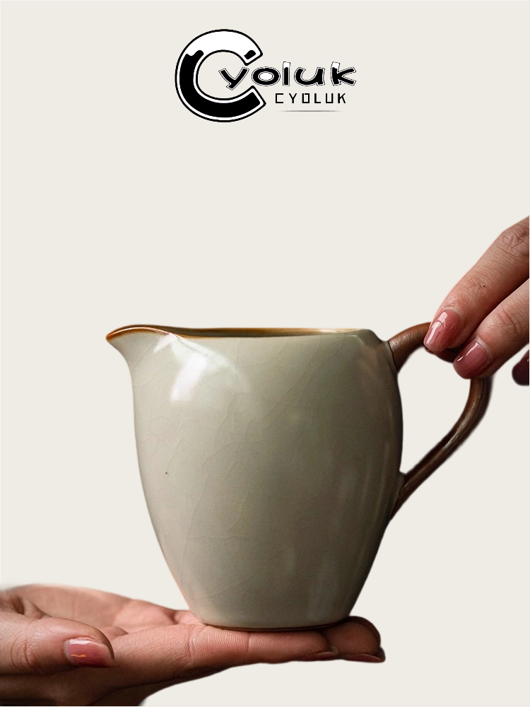 Cyoluk汝窑博览会杯家用陶瓷防烫功夫茶杯茶过滤茶海茶隔板茶具