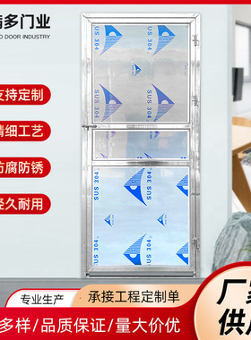 不锈钢板门简易厨房门楼梯家用铁门201工程出租房地下室门