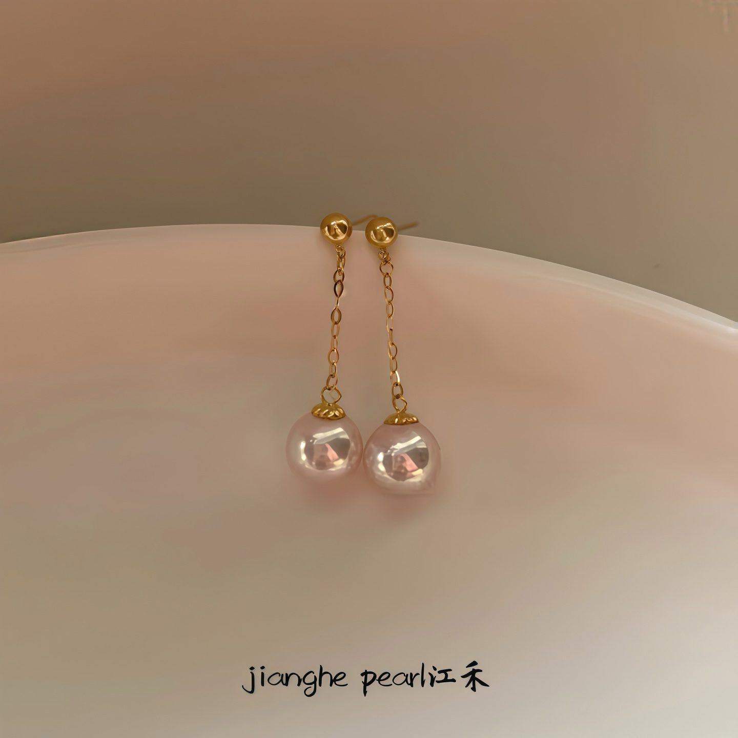 【风在吹耳线】Akoya天然海水珍珠18k金耳线耳钉耳饰高级感,珠宝/钻石/翡翠,耳饰,淘宝优惠券,粉丝福利购,淘宝优惠卷