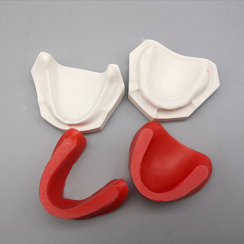 牙科无牙颌蜡堤模型口腔学生练习人工牙蜡型基托排牙底座软蜡牙模