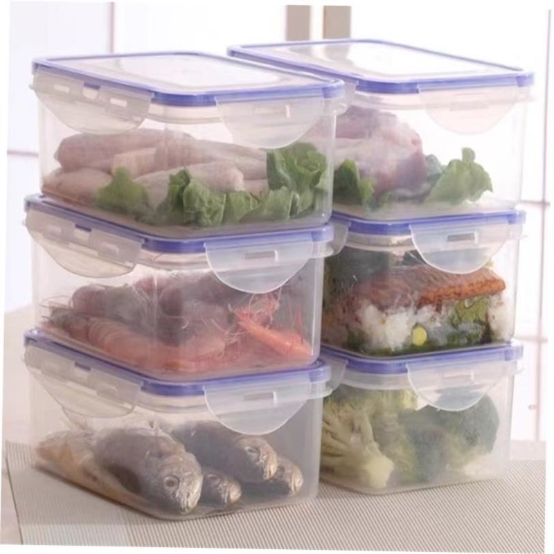 新款 plastic food fruit storzage box crisper container can