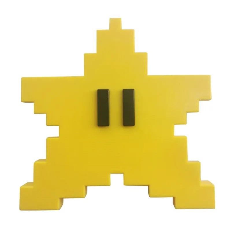 3D Pixel Star Christqmas Tree Topper Classic Game Ornament f