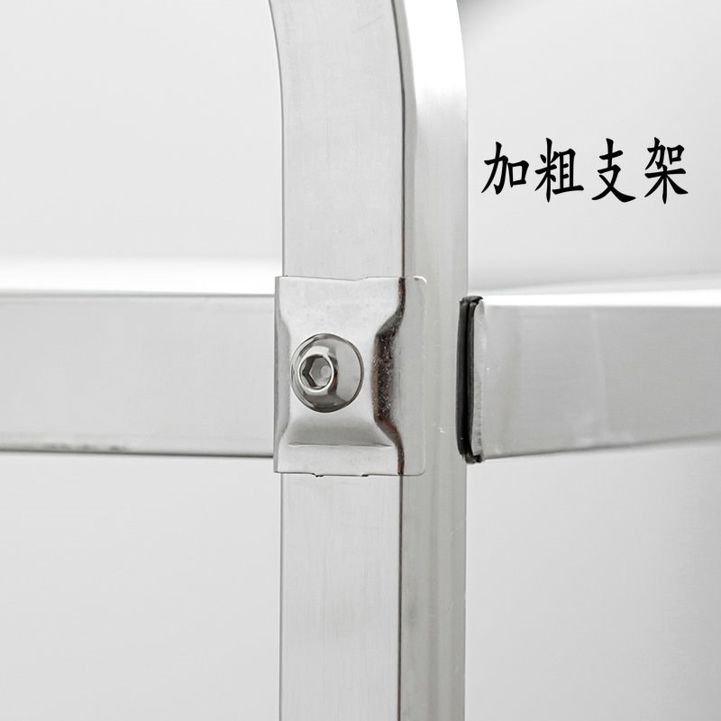 加厚不锈钢餐车小推车二三层餐厅上菜送餐车饭店可移动酒水收碗车