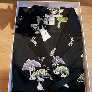 短裤 女短袖 艺术插画印花N丝绸材质高级感家居服 睡衣套装 伦敦轻奢