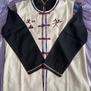 云南丽江傈僳族普米族摩梭族纳西族东巴男士O民族服装酒店工作服