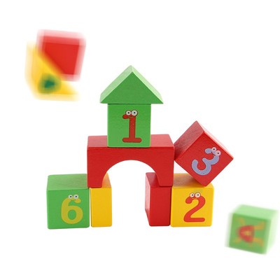 儿童积木木头益智拼装玩具婴儿幼儿宝宝桶装1-2-3岁女孩男孩