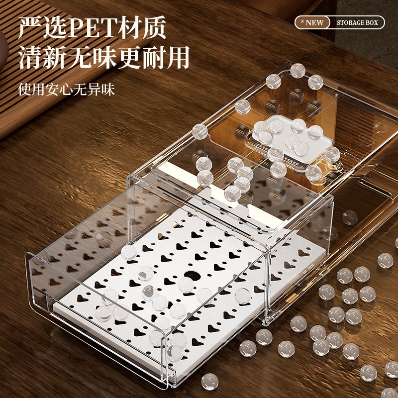 茶具收纳盒防尘透明茶几桌面茶叶茶杯整理存放功夫茶壶置物架神器