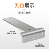 不锈钢层板托角码 墙上三角支架托架悬空柜隐形支撑架90度直角L型