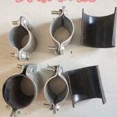 铁皮橡胶皮哈佛节管道DN15 20抢修节快速接头哈夫节堵漏器 DN32