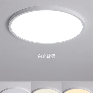 12V24V直流房车船用超薄顶灯防蚊虫厚2.3CM遥控无极调光单色双色