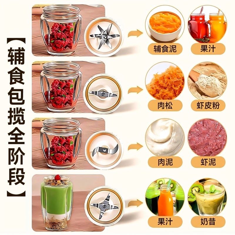 森陶乐辅食机婴儿宝宝料理机打泥机多功能小型专用搅拌工具研磨器