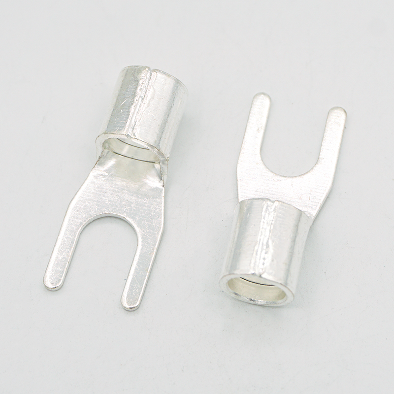 UT25-6/8/10冷压接线端子U型铜接头Y形线鼻子叉型紫铜线耳25平方