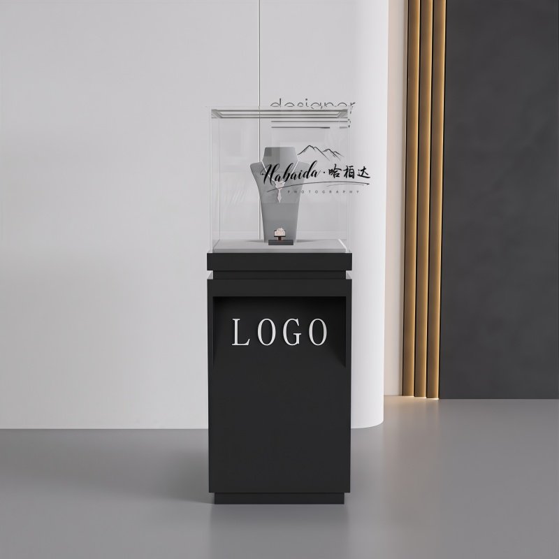 烤漆饰品玻璃展示柜木质博物馆古董瓷器文物玉器收藏品柜珠宝柜台