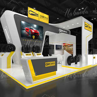 商场木质烤漆展示柜会展中心展示台公司产品陈列展示架无人机展台