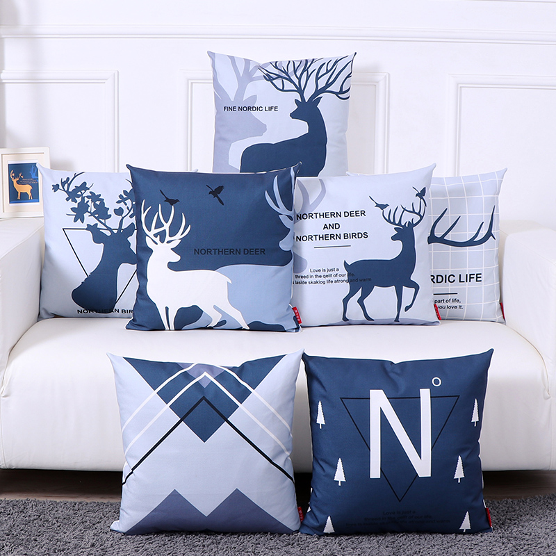 大号抱枕靠垫沙发床头上大尺寸靠枕含芯枕套可拆洗50x50cm55x55