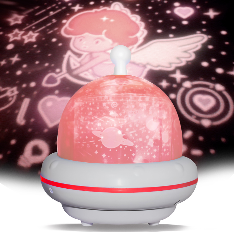儿童生日礼物遥控旋转投影灯夜间睡眠音乐氛围小夜灯海洋星空灯