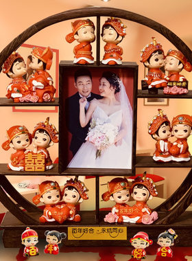 创意新婚庆结婚礼物客厅摆件高档朋友实用送礼家居装饰品工艺礼品