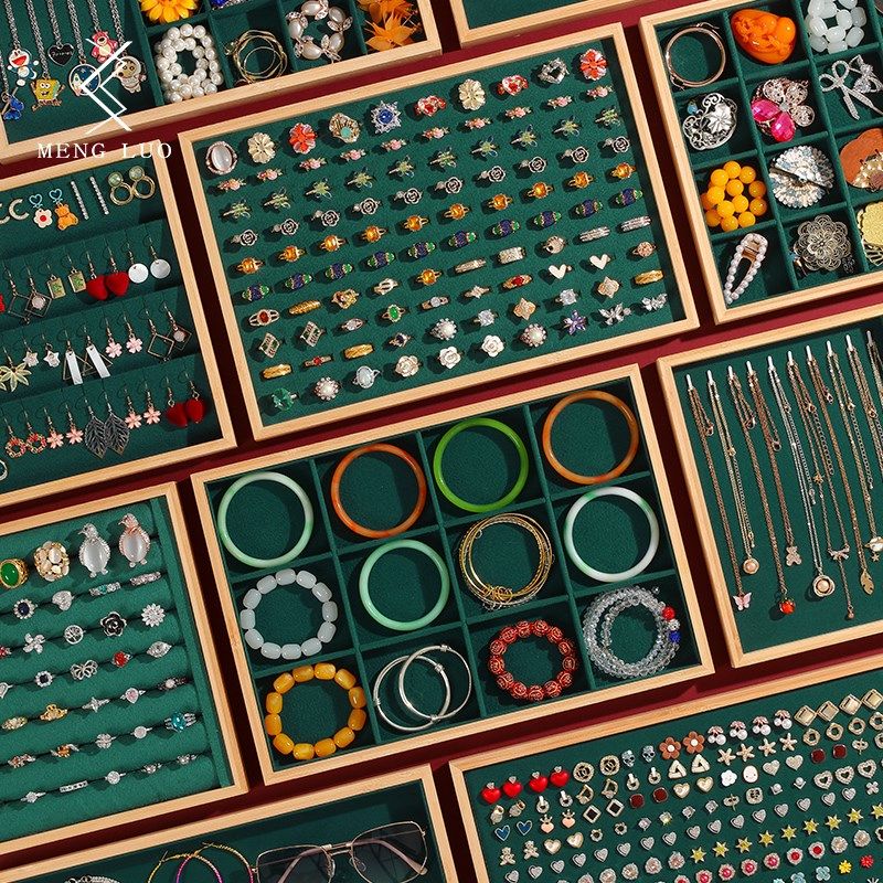 高级竹木首饰托盘手镯手串戒指收纳盘项链耳钉耳环珠宝饰品盘摆摊,饰品/流行首饰/时尚饰品新,首饰展示架,淘宝优惠券,粉丝福利购,淘宝优惠卷