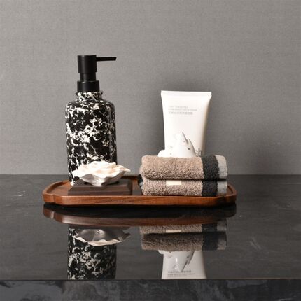 WU.物兮物 水墨新中式卫浴洗漱套装样板间售楼处卫生间台面摆件组