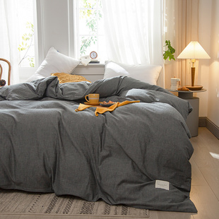 纯棉水洗棉被套单件被罩全棉布料100夏季 宿舍单人150x200x230夏天
