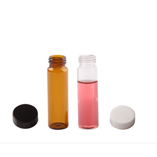 玻璃螺口瓶西林瓶 100只/盒透明瓶棕色样品菌种瓶 带盖试管试剂瓶