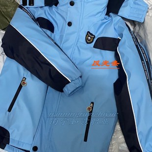 南宁市中小学高中生统一版防寒服冬季新希望校服加绒加厚外套棉衣