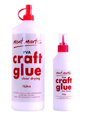 蒙玛特PVA胶水液体乳白色胶水 干后变透明木质塑料快干花艺手工胶