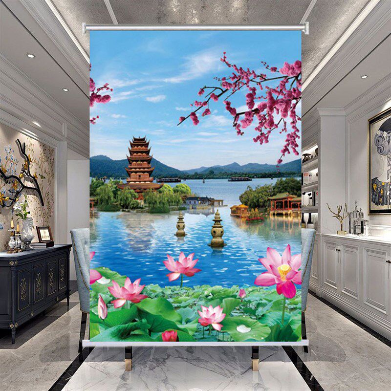 定制卷帘广告遮阳遮挡厨房浴室卧室卫生间窗户窗帘门帘遮光卷拉式