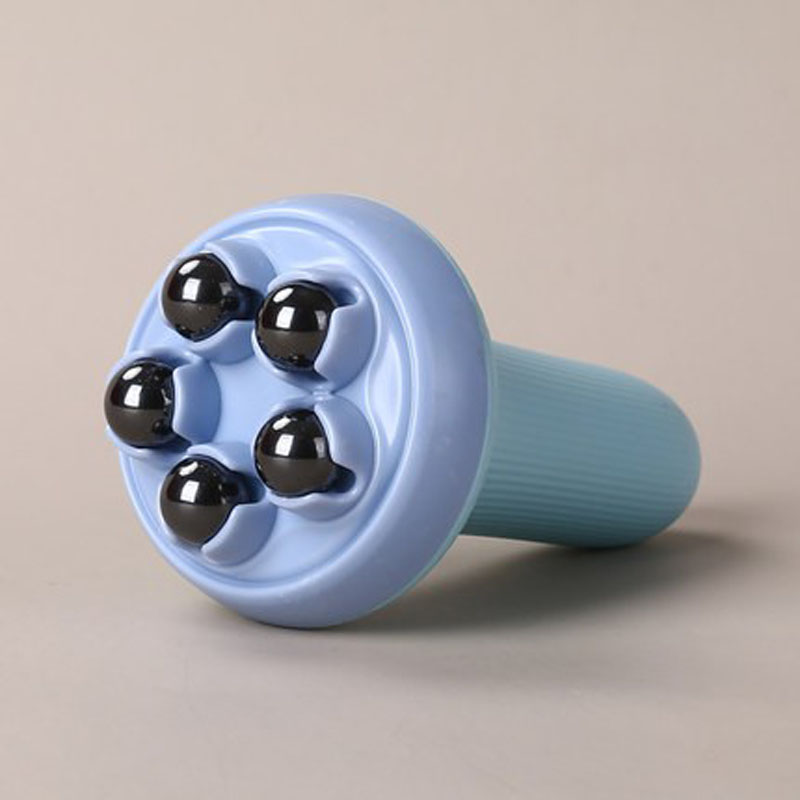 磁珠全身滚珠按摩器不锈钢手持腰腹部手动揉腹仪经络刷推拿工具