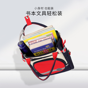 小学生补习袋手提袋学生拎书袋大容量补课包文件袋帆布拉链袋儿童