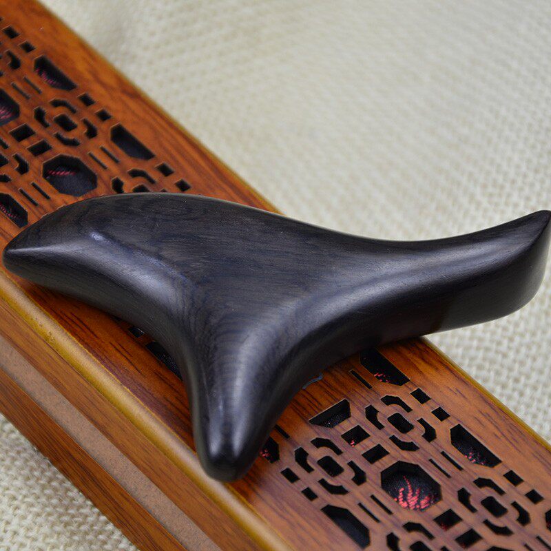 檀木三角雀脚底足底穴位点穴棒足疗身体刮痧实木质头疗肩颈拨筋棒