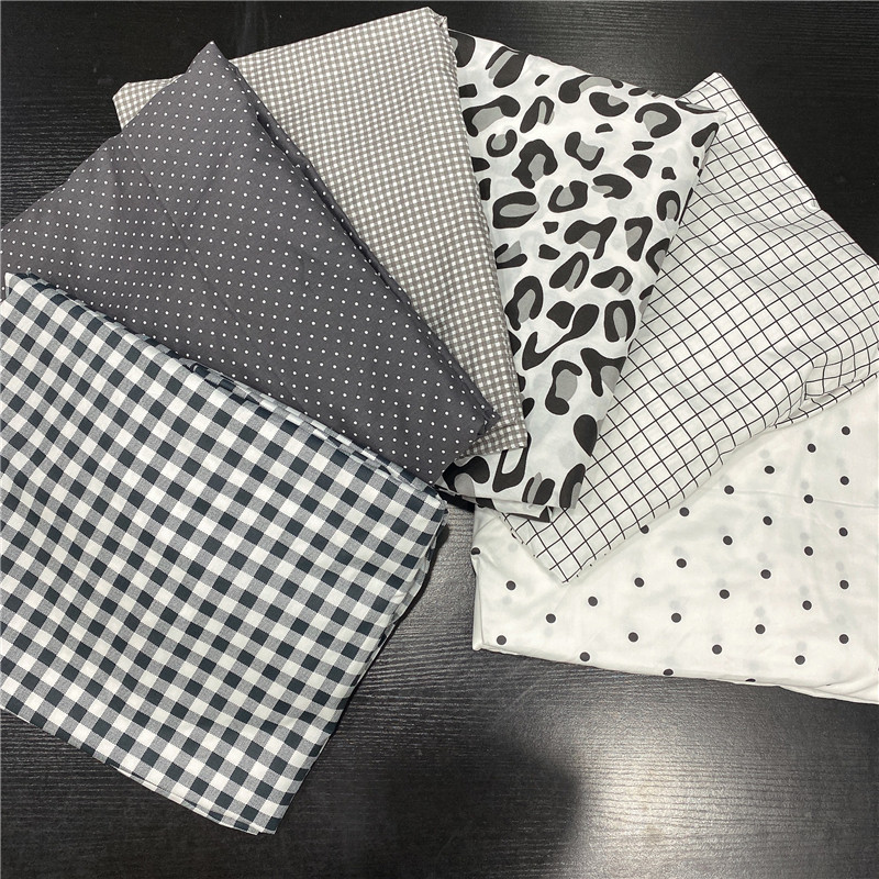 黑白纯棉床笠单品全棉斜纹黑白百搭床品单件席梦思床垫套棕垫枕套