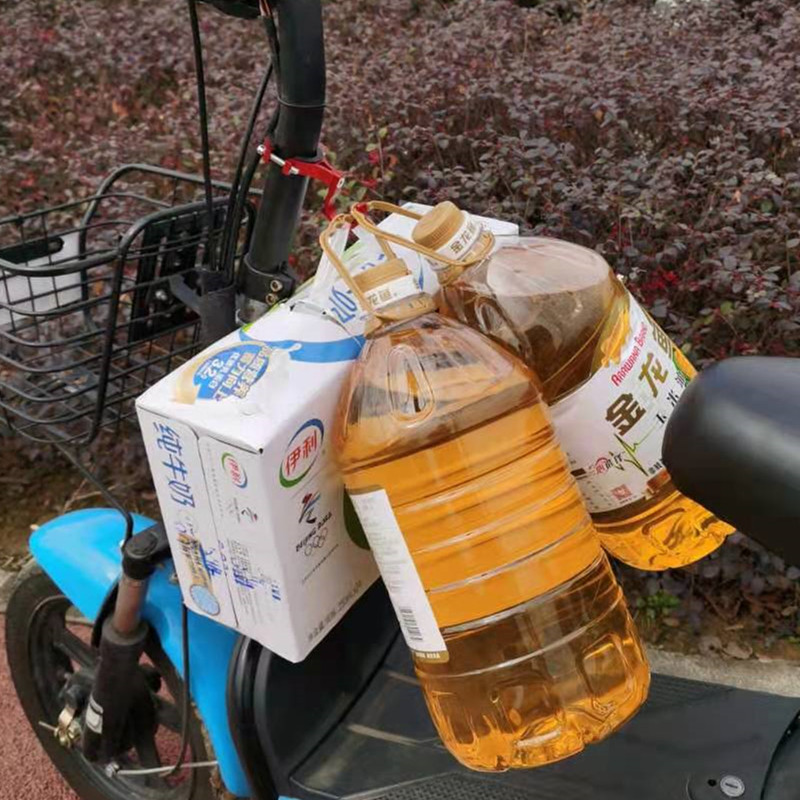 新款电动车挂钩滑板车前置车把立杆金属挂物钩免打孔通用改装配件