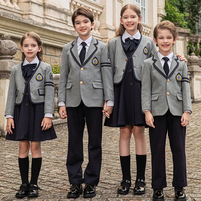 校服套装小学生英伦风贵族幼儿园园服春秋装JK制服儿童西装三件套