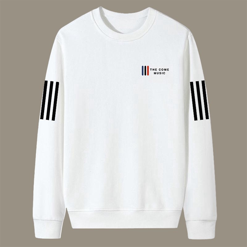 男士卫衣春秋新款圆领宽松加厚无帽套头上衣青年长袖男款外套百搭