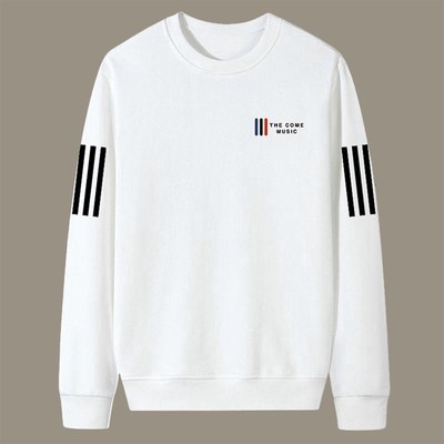 男士卫衣春秋新款圆领宽松加厚无帽套头上衣青年长袖男款外套百搭