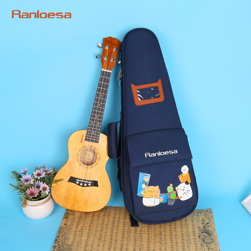 尤克里里琴包儿童款尤克里里琴包可爱卡通加厚23寸防水双肩背手提