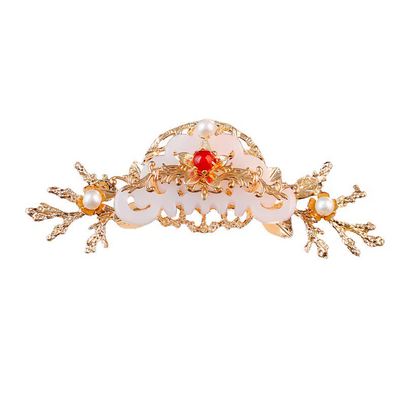 古风唐风宋制汉服琉璃花朵u钗头冠百搭日常宫廷演出造型发钗配饰