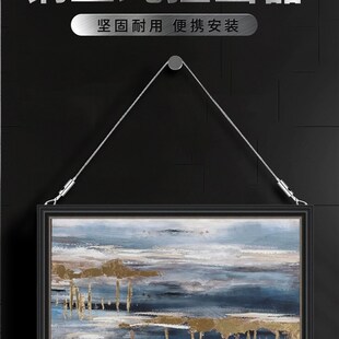 钢丝绳挂画器不锈钢丝绳挂画钩画展画廊挂钩挂画绳挂画轨道挂画线