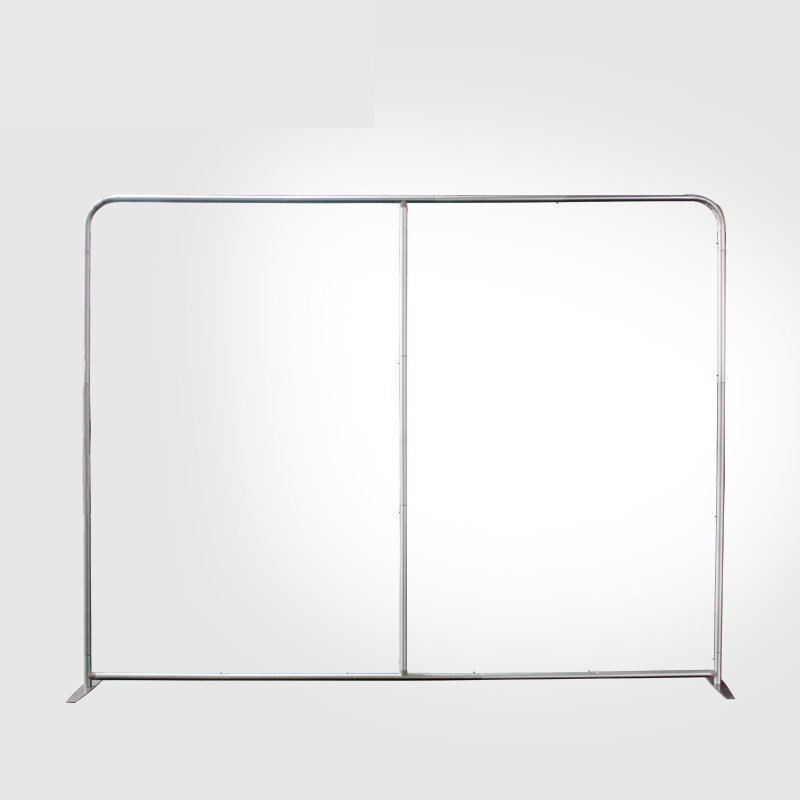 立式铝合金快幕秀展示架户外便捷式海报展示牌落地式签到背景墙