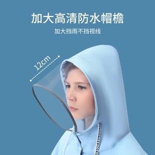 2021儿童雨衣女童男童小学生上学专用带书包位雨披长款 全身防暴雨