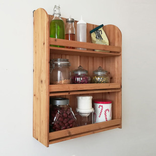 隔板餐边柜餐桌置物架墙上桌面厨房吊柜壁柜碗杯子收纳架实木壁橱