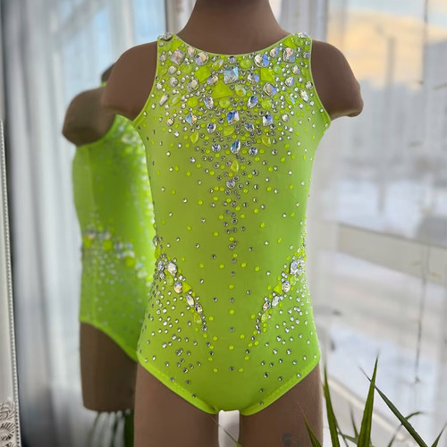 纳图薇定制艺术体操服啦啦操艺考比赛儿童表演训练技巧服N1136