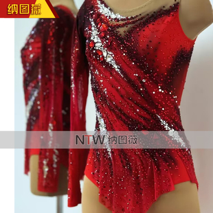 纳图薇艺术体操服啦啦操艺考滑冰服比赛儿童表演训练技巧服N1103